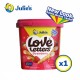 Julie's Tubs Fair Love Letters Twin Pack Strawberry & Vanilla 705g