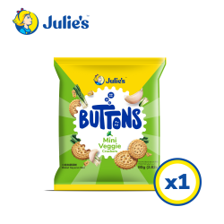 Julie's Buttons Mini Veggie Crackers 80g​​ x 1 pack
