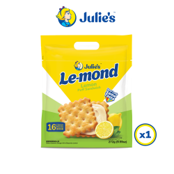 Julie's Le-mond Lemon Puff Sandwich 272g x 1 pack