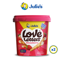 Julie's Love Letters Strawberry 705g x 2 tubs