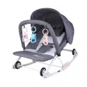 Otomo Baby Bouncer with Wheel Soothing Baby Rocking Chair Shakable Baby Sleeping Recliner Cradle Chair Baby Coaxing CB06 GREY