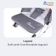 Otomo Baby Bouncer with Wheel Soothing Baby Rocking Chair Shakable Baby Sleeping Recliner Cradle Chair Baby Coaxing CB06 GREY