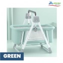 Otomo 3 in 1 Multi-functional Swing Electric Baby Bouncer Crib Sleeping Baby Cradle Crib Bluetooth Portable Swing BJJ918 GREEN