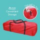 Otomo Baby Cot 2 Level Portable Bed Playpen Travel Cot Baby Cot Baby Bed Mattress Katil Bayi Foldable Cradle CB01 RED