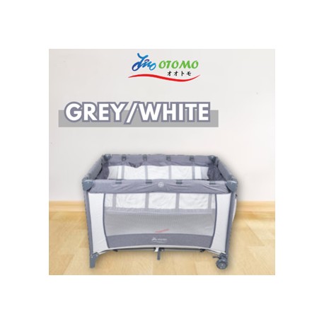 Otomo Baby Cot Portable Baby Bed Travel Cot Baby Crib Katil Bayi CB01A GREY