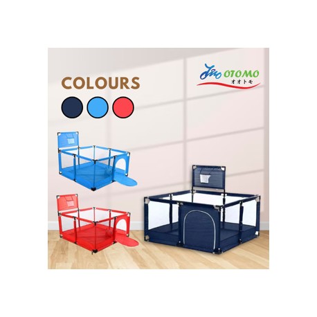 OTOMO Baby Playpen Children Pagar Baby Safety Baby Playpen Fence Activity Center Game Sturdy Guard Pagar Baby CB2081 BLUE