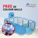 OTOMO Baby Playpen Children Pagar Baby Safety Baby Playpen Fence Activity Center Game Sturdy Guard Pagar Baby CB2082 BLUE