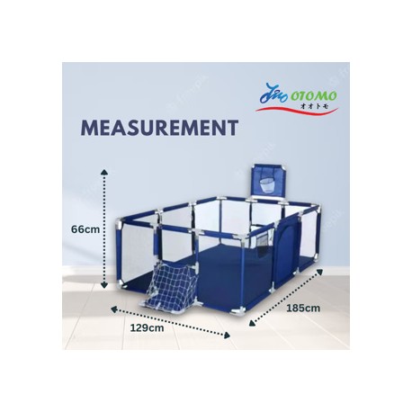 OTOMO Baby Playpen Children Pagar Baby Safety Baby Playpen Fence Activity Center Game Sturdy Guard Pagar Baby CB2082 NAVY