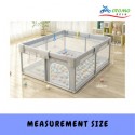 Otomo Baby Large Playpen Play Fence Play Pen Safety Playpen Children Safety Playpen Kids Playpen Yard Gate KN258 GREY