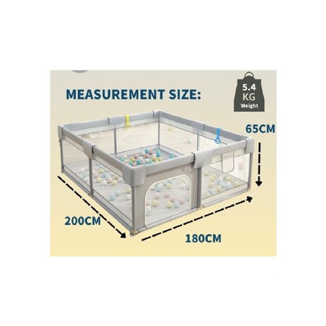 Otomo Baby Large Playpen Play Fence Play Pen Safety Playpen Children Safety Playpen Kids Playpen Yard Gate.KN280 GREY