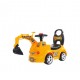 Otomo Kids Excavator Push Car with Gliding Engineering Music XFC118 YELLOW