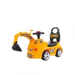 Otomo Kids Excavator Push Car with Gliding Engineering Music XFC118 YELLOW