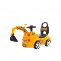 Otomo Kids Excavator Push Car with Gliding Engineering Music XFC118 YELLOW