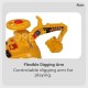 Otomo Kids Excavator Push Car with Gliding Engineering Music XFC118 BLUE