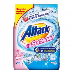 Attack Detergent Plus Softener Sweet Floral Concentrate Detergent Powder (ATS) (2200g)