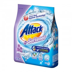 Attack Detergent Plus SoftenerFloral Romance Concentrate Detergent Powder (ATSV) (1400g)