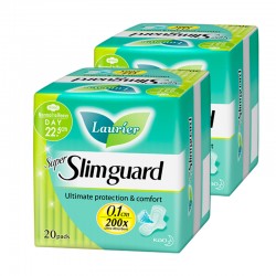 Laurier Super Slimguard Twin Pack (Day) 22.5cm (20s)