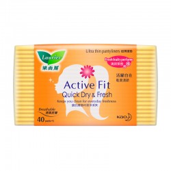 Laurier Pantyliner Active Fit Fresh Fruity Perfume (40s)