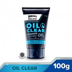 Men's Biore Double Scrub Oil Clear (100g)