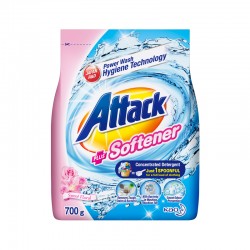 Attack Detergent Plus Softener Sweet Floral Concentrate Detergent Powder (ATS) (700g)