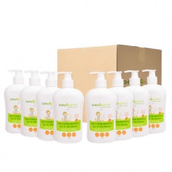 BabyOrganix Kids and Family Top To Toe Cleanser - Peach (400ml) (8pcs)