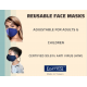Famttini Reusable Face Mask (Self-Sanitizing, Anti-Virus & Antibacterial) - Black