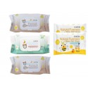 K-Mom Nature Free Organic Premium Wet Wipes (100s x 3 packs) + FREE 10pcs Wet Tissue 2 Packs