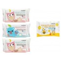 K-Mom Natural Pureness Baby Wet Wipes 3 Packs (100pcs) + Free 1 Packs Wet Tissue (10pcs)