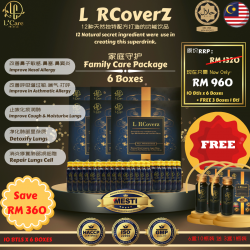 【Family Care Package】 L RCoverZ Healthy Natural Functional Drink Sinus Nasal Cough Lungs Repairing Breath Smooth