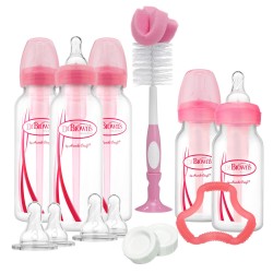 Dr Brown's Wide-Neck OPTIONS Gift Set (Pink)