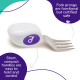Doddl Children's Spoon and Fork for Toddler Mealtime and Self Feeding (Indigo)