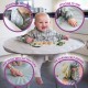 Tidy Tot Bib & Tray Weaning Kit for Baby Led Weaning Feeding Mealtime (Dove Grey)