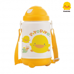 Piyo Piyo Thermos Bottle with Pop-Up Lid 420ml
