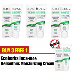 EcoHerbs Inca-Aloe Helianthus For Eczema, Severely Dry, Sensitive Skin, Relieves Irritation, Itching & Pain (Buy 3 Free 1)