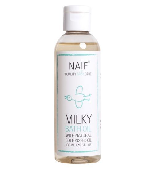 milky bath oil