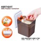 Little B House Multifunction Airtight Brown Plastic Baby Milk Powder Container Food Storage Seal Jar with Scoop - TW17
