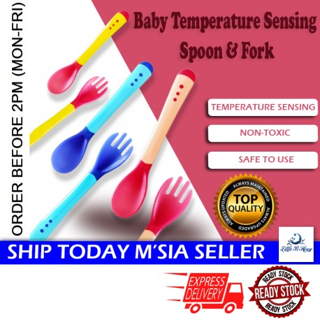 Baby Products Online - 3 Colors Temperature Sensing Spoon for Kids