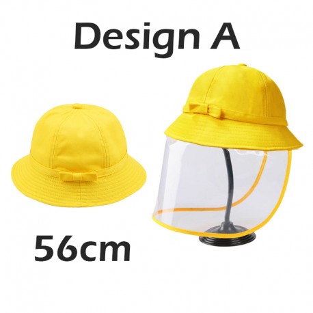 Little B House Baby Kids Protective Hat Face Shield Fisherman Hat Anti Splash Virus 防飞沫防护帽 Topi Mask Kanak - HAT02