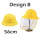 Little B House Baby Kids Protective Hat Face Shield Fisherman Hat Anti Splash Virus 防飞沫防护帽 Topi Mask Kanak - HAT02