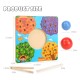 Little B House Matching Game Color Sorting Kids Chopsticks Beads Toy Early Education Board Game - BT227