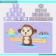 Little B House Montessori Math Monkey Match Scale Number Balance Game Kids Family Fun Toy Set - BT266
