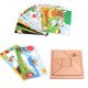Little B House Wooden Creative Jigsaw Puzzle Creative Geometry Developing Toys 七巧板玩具 Mainan Tangram - BT206