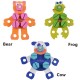 Little B House Wooden Disassembly Animal (Bear/Cow/Frog) Toys - BT118