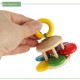 Little B House Infant Grasping Wooden Rattles Handle Bell Baby Toy Handbell Musical Educational Instrument - BT23