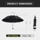 Little B House Extra Large 125CM Diameter Good Quality Wind Resisting Umbrella With Reflective Strip - UM02