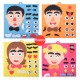 Little B House Children's Facial Expression Puzzle Non-woven Material Package Toy Change Expression Toy - BT222