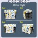 Little B House Multifunctional Baby Diaper Bag for Stroller Car Hanging Bag Portable Mummy Bags Beg Mama-BAG05