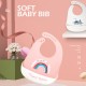 Little B House Baby Soft Waterproof Adjustable Silicone Bib Eating Bib Infant Food-Grade Feeding 硅胶围嘴 Bib silikon - BB09