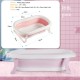 Little B House Crab Design Foldable Baby Bathtub Pet Newborn Infant Shower Tab Basin Mandi Bayi - BA04