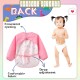 [Little B House] Waterproof Anti-dressed Long Sleeve Baby Bibs With Pocket 宝宝反穿衣口水巾 Bib Bayi - BB10